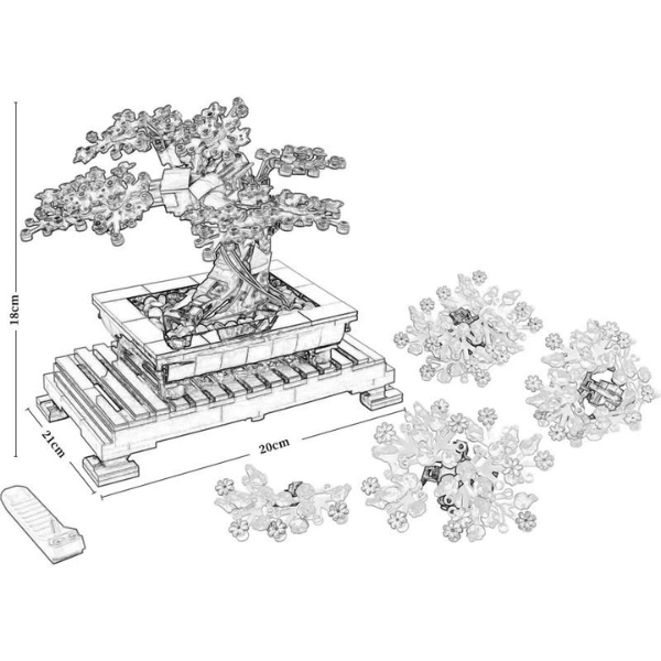 Bonsai | 878Piezas